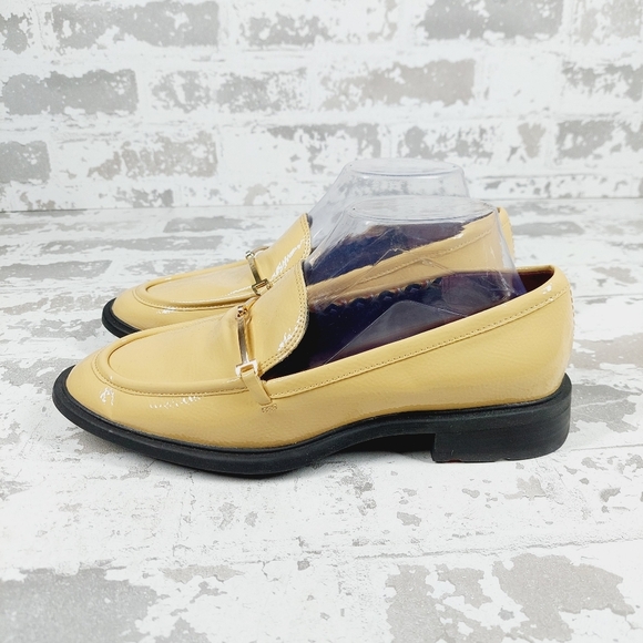 NEW Sarto by Franco Sarto Eda Cream Tan Bit Buckle Leather Loafers X449 - Picture 1 of 13